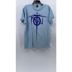 GILDAN Men’s Light Blue Graphic Short Sleeve T-Shirt SZ L